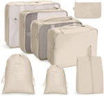 Reiseaufbewahrungstaschen-Set, faltbare Aufbewahrungstasche, 7-in-1, 8-in-1-Beutel mit Kordelzug, 8-in-1-Kosmetiktasche, 8-in-1-Kulturbeutel, 9-in-1-Kosmetiktasche, 9-in-1-Kulturbeutel
