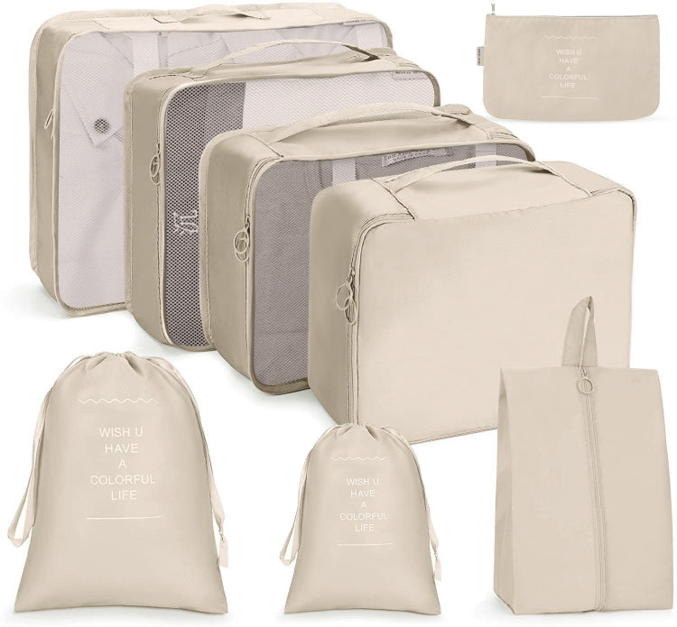 Reiseaufbewahrungstaschen-Set, faltbare Aufbewahrungstasche, 7-in-1, 8-in-1-Beutel mit Kordelzug, 8-in-1-Kosmetiktasche, 8-in-1-Kulturbeutel, 9-in-1-Kosmetiktasche, 9-in-1-Kulturbeutel
