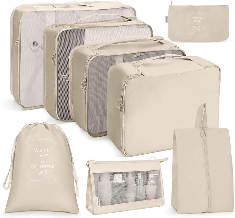 Reiseaufbewahrungstaschen-Set, faltbare Aufbewahrungstasche, 7-in-1, 8-in-1-Beutel mit Kordelzug, 8-in-1-Kosmetiktasche, 8-in-1-Kulturbeutel, 9-in-1-Kosmetiktasche, 9-in-1-Kulturbeutel