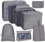 Reiseaufbewahrungstaschen-Set, faltbare Aufbewahrungstasche, 7-in-1, 8-in-1-Beutel mit Kordelzug, 8-in-1-Kosmetiktasche, 8-in-1-Kulturbeutel, 9-in-1-Kosmetiktasche, 9-in-1-Kulturbeutel