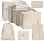Reiseaufbewahrungstaschen-Set, faltbare Aufbewahrungstasche, 7-in-1, 8-in-1-Beutel mit Kordelzug, 8-in-1-Kosmetiktasche, 8-in-1-Kulturbeutel, 9-in-1-Kosmetiktasche, 9-in-1-Kulturbeutel