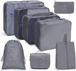 Reiseaufbewahrungstaschen-Set, faltbare Aufbewahrungstasche, 7-in-1, 8-in-1-Beutel mit Kordelzug, 8-in-1-Kosmetiktasche, 8-in-1-Kulturbeutel, 9-in-1-Kosmetiktasche, 9-in-1-Kulturbeutel