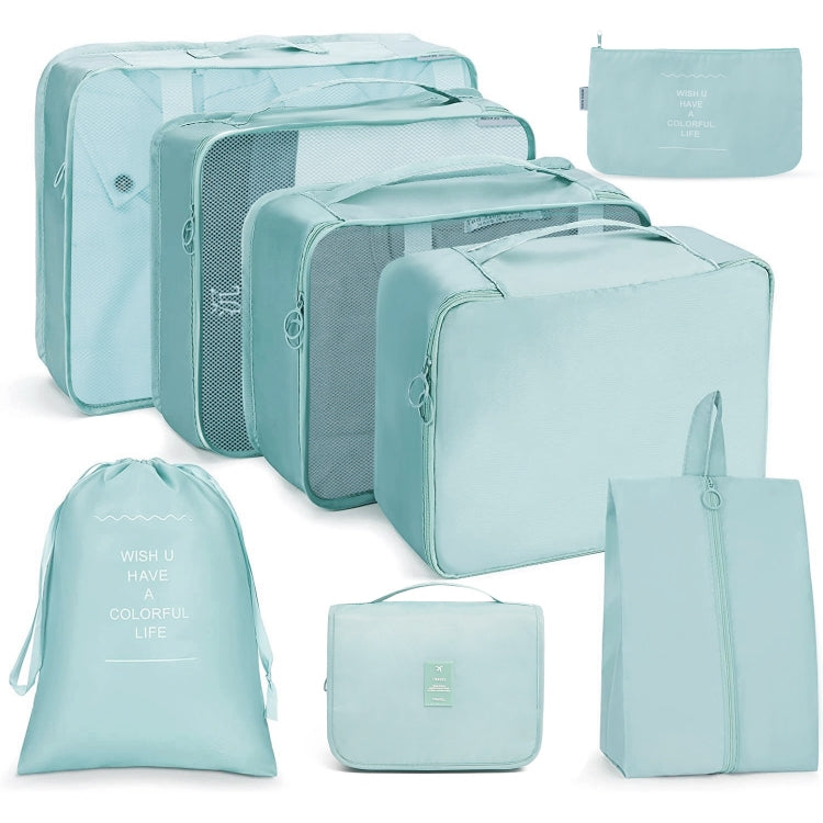 Reiseaufbewahrungstaschen-Set, faltbare Aufbewahrungstasche, 7-in-1, 8-in-1-Beutel mit Kordelzug, 8-in-1-Kosmetiktasche, 8-in-1-Kulturbeutel, 9-in-1-Kosmetiktasche, 9-in-1-Kulturbeutel