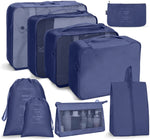 Reiseaufbewahrungstaschen-Set, faltbare Aufbewahrungstasche, 7-in-1, 8-in-1-Beutel mit Kordelzug, 8-in-1-Kosmetiktasche, 8-in-1-Kulturbeutel, 9-in-1-Kosmetiktasche, 9-in-1-Kulturbeutel