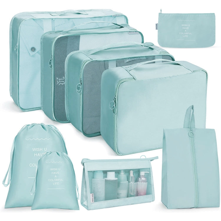 Reiseaufbewahrungstaschen-Set, faltbare Aufbewahrungstasche, 7-in-1, 8-in-1-Beutel mit Kordelzug, 8-in-1-Kosmetiktasche, 8-in-1-Kulturbeutel, 9-in-1-Kosmetiktasche, 9-in-1-Kulturbeutel
