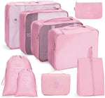 Reiseaufbewahrungstaschen-Set, faltbare Aufbewahrungstasche, 7-in-1, 8-in-1-Beutel mit Kordelzug, 8-in-1-Kosmetiktasche, 8-in-1-Kulturbeutel, 9-in-1-Kosmetiktasche, 9-in-1-Kulturbeutel