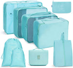 Reiseaufbewahrungstaschen-Set, faltbare Aufbewahrungstasche, 7-in-1, 8-in-1-Beutel mit Kordelzug, 8-in-1-Kosmetiktasche, 8-in-1-Kulturbeutel, 9-in-1-Kosmetiktasche, 9-in-1-Kulturbeutel