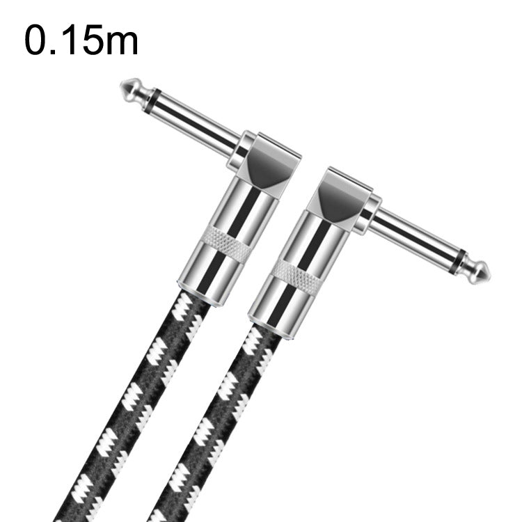 2 Winkelstecker 6,35mm Gitarrenkabel sauerstofffreier Kupferkern TS großes zweikerniges Kabel, 0,15m, 0,3m, 0,5m, 1m, 1,5m, 2m, 3m, 5m, 8m, 10m