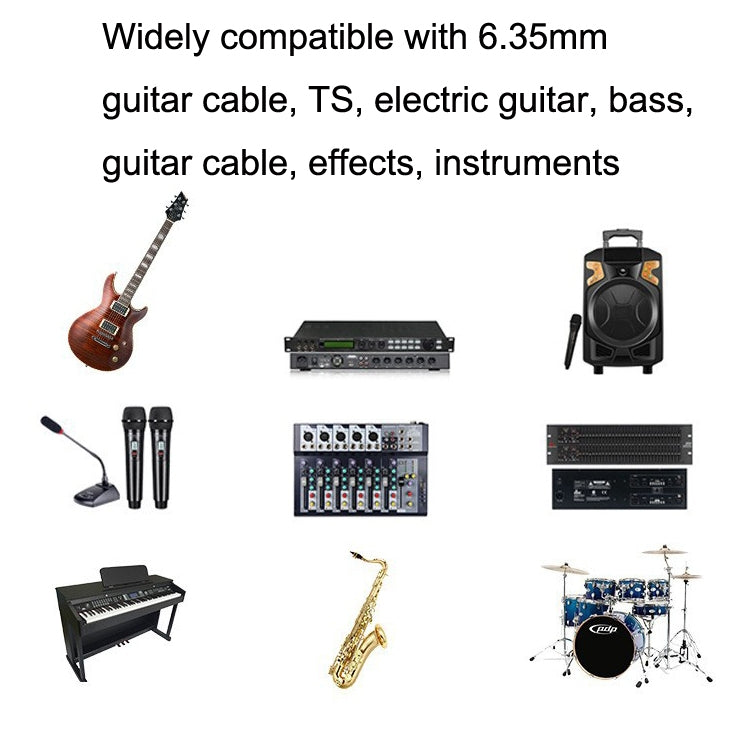 2 Winkelstecker 6,35mm Gitarrenkabel sauerstofffreier Kupferkern TS großes zweikerniges Kabel, 0,15m, 0,3m, 0,5m, 1m, 1,5m, 2m, 3m, 5m, 8m, 10m
