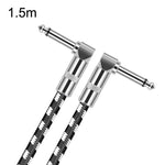 2 Winkelstecker 6,35mm Gitarrenkabel sauerstofffreier Kupferkern TS großes zweikerniges Kabel, 0,15m, 0,3m, 0,5m, 1m, 1,5m, 2m, 3m, 5m, 8m, 10m