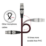 Rot und Schwarz Netz TRS 6,35mm Stecker zu Caron Buchse Mikrofon XLR Balanced Kabel, 0,5m, 1m, 1,8m, 3m, 5m, 8m, 10m, 12m, 15m, 20m, 25m, 30m