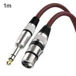 Rot und Schwarz Netz TRS 6,35mm Stecker zu Caron Buchse Mikrofon XLR Balanced Kabel, 0,5m, 1m, 1,8m, 3m, 5m, 8m, 10m, 12m, 15m, 20m, 25m, 30m
