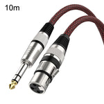 Rot und Schwarz Netz TRS 6,35mm Stecker zu Caron Buchse Mikrofon XLR Balanced Kabel, 0,5m, 1m, 1,8m, 3m, 5m, 8m, 10m, 12m, 15m, 20m, 25m, 30m