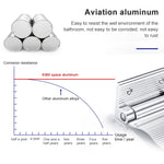 Wandmontierter Duschfußhocker aus Aluminiumlegierung