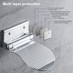 Wandmontierter Duschfußhocker aus Aluminiumlegierung