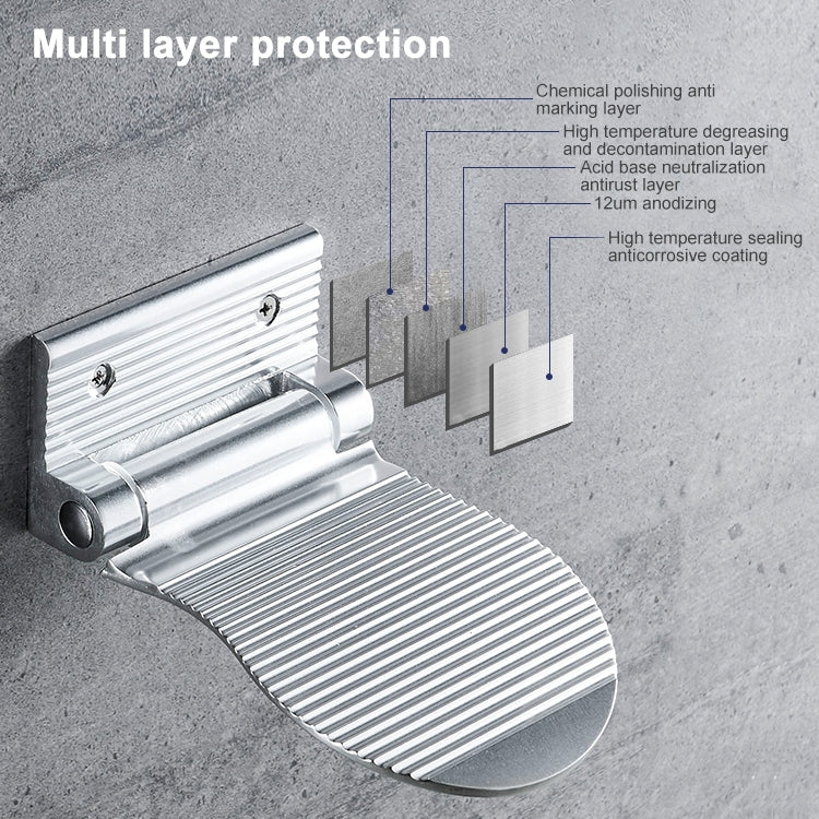 Wandmontierter Duschfußhocker aus Aluminiumlegierung
