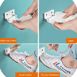 Wandmontierter Duschfußhocker aus Aluminiumlegierung