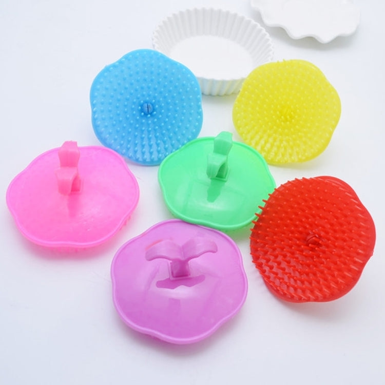 12 Stück Shampoo-Bürste Erwachsene Kopfhaut-Massagebürste weiche Gummi Badezimmer Shampoo-Kamm, Zufällige Farblieferung, Kopfhaut-Massagebürste