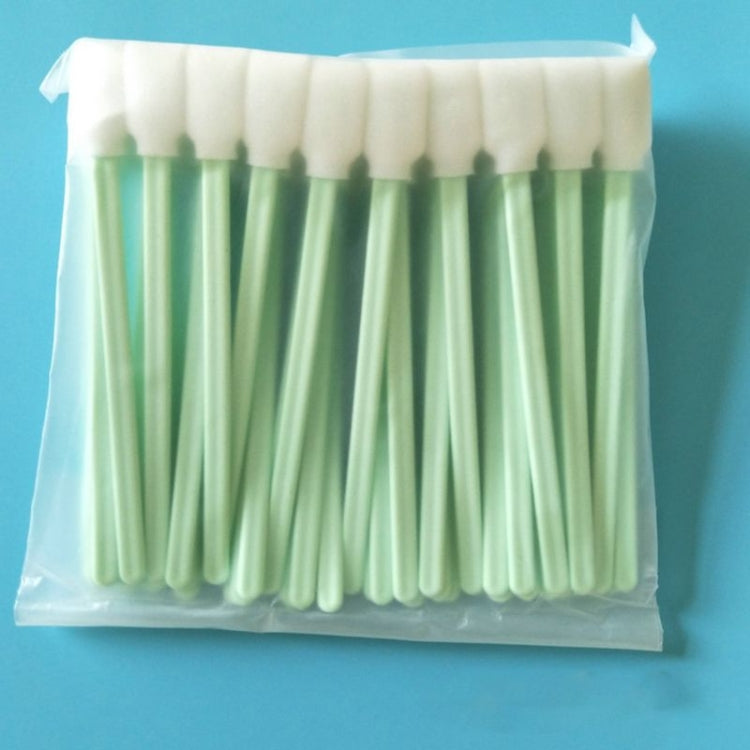 100 Stück Inkjet-Schwamm-Flachkopf-Reinigungsstäbchen Industriestange, 13cm