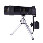 LUXUN 10-30x40 Einzelrohr HD Hochleistungs-Teleskop Handy Mini-Teleskop, Teleskop & Telefonclip & Stativ