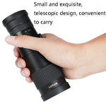 LUXUN 10-30x40 Einzelrohr HD Hochleistungs-Teleskop Handy Mini-Teleskop, Teleskop & Telefonclip & Stativ