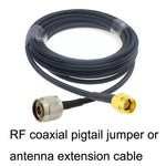 RP-SMA Stecker zu N Stecker RG58 Koaxial Adapterkabel, RP-SMA Stecker zu N Stecker 0,5m, RP-SMA Stecker zu N Stecker 1m, RP-SMA Stecker zu N Stecker 1,5m, RP-SMA Stecker zu N Stecker 3m, RP-SMA Stecker zu N Stecker 5m, RP-SMA Stecker zu N Stecker 10m