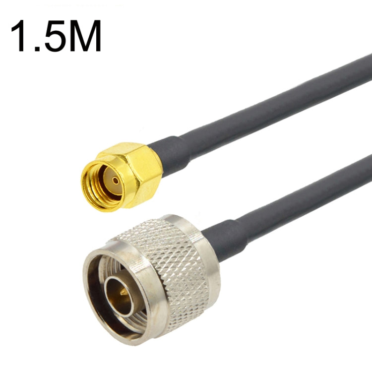 RP-SMA Stecker zu N Stecker RG58 Koaxial Adapterkabel, RP-SMA Stecker zu N Stecker 0,5m, RP-SMA Stecker zu N Stecker 1m, RP-SMA Stecker zu N Stecker 1,5m, RP-SMA Stecker zu N Stecker 3m, RP-SMA Stecker zu N Stecker 5m, RP-SMA Stecker zu N Stecker 10m