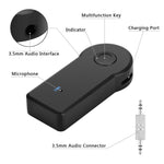 2-in-1 3,5mm AUX Metall Adapter + USB Auto Bluetooth 4.1 Kabelloser Bluetooth Empfänger Audio-Empfänger Konverter, Audio-Empfänger