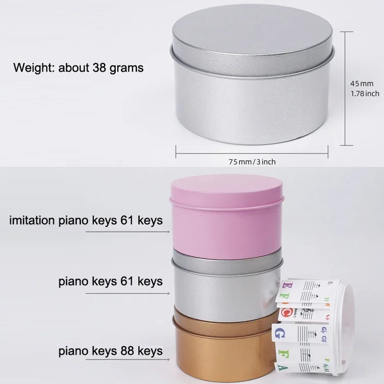 Children Beginner Piano Keyboard Color Stickers Musical Instrument Accessories, Imitation Piano Keys 61 Keys, Piano Keys 61 keys