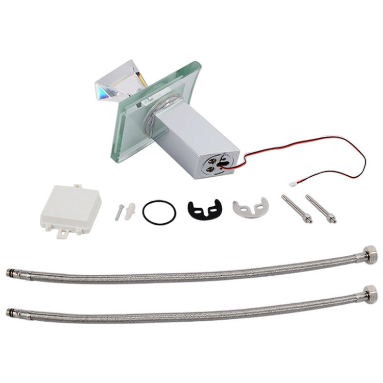 LED Wasserfallarmatur, farbenfrohe Temperaturregelung, farbwechselnde Verbrühschutzarmatur, farbwechselnde Armatur