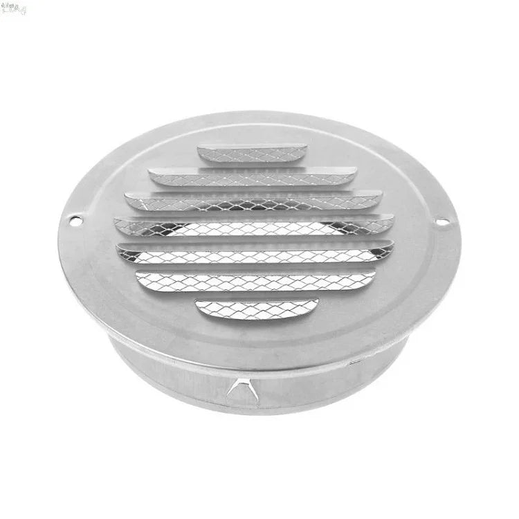 Edelstahl-Flachkopf-Regen- und Insektenschutz-Vogelhaube für Außenwände, 70 mm, 80 mm, 100 mm, 120 mm, 150 mm, 180 mm, 200 mm