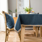 Solid Color Waterproof Tablecloth Linen Rectangular Tablecloth, 130x220cm, 130x240cm, 140x260cm, 130x300cm, 140x300cm