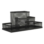 Schreibtischhalter Organizer Metallgeflecht-Stil Bleistift-Stifthalter Aufbewahrungsbox Home Aufbewahrungsorganisation, Größe: 15,5x10,2x10cm, Schreibtischhalter