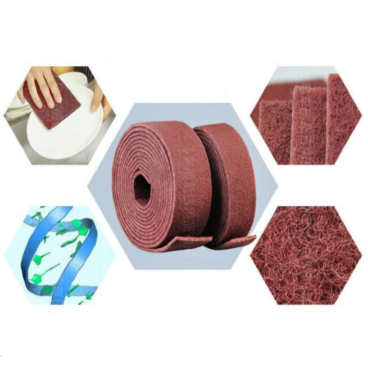 Nylon-Emery-Topfschwamm für Edelstahl, Rostentfernung, Küchengeschirrreinigung, 7 cm x 5,7 m, 9 cm x 1 m, 9 cm x 5,7 m, 9 cm x 20 m