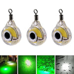 LED Lure Fish Lamp Fisheye Underwater Fish Lamp, White, Red, Blue, Green
