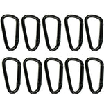 10 STÜCK D-förmiger Aluminium-Karabiner, Outdoor-Aufhängeschnalle, Wasserflaschen-Schnalle