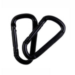 10 STÜCK D-förmiger Aluminium-Karabiner, Outdoor-Aufhängeschnalle, Wasserflaschen-Schnalle