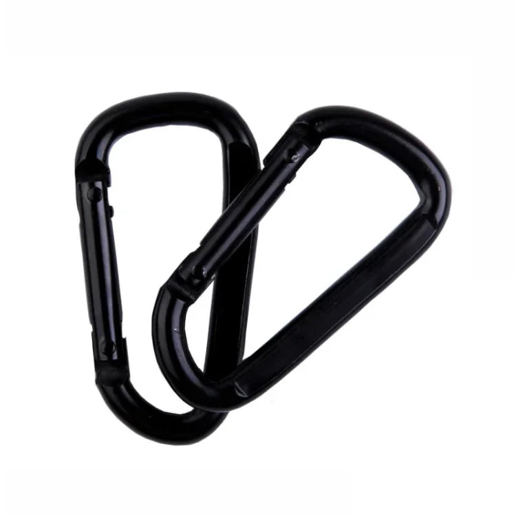 10 STÜCK D-förmiger Aluminium-Karabiner, Outdoor-Aufhängeschnalle, Wasserflaschen-Schnalle
