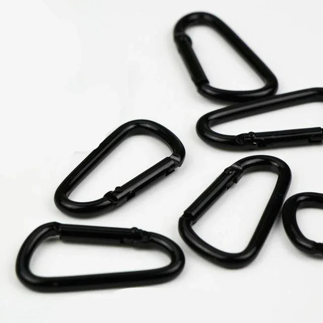 10 STÜCK D-förmiger Aluminium-Karabiner, Outdoor-Aufhängeschnalle, Wasserflaschen-Schnalle