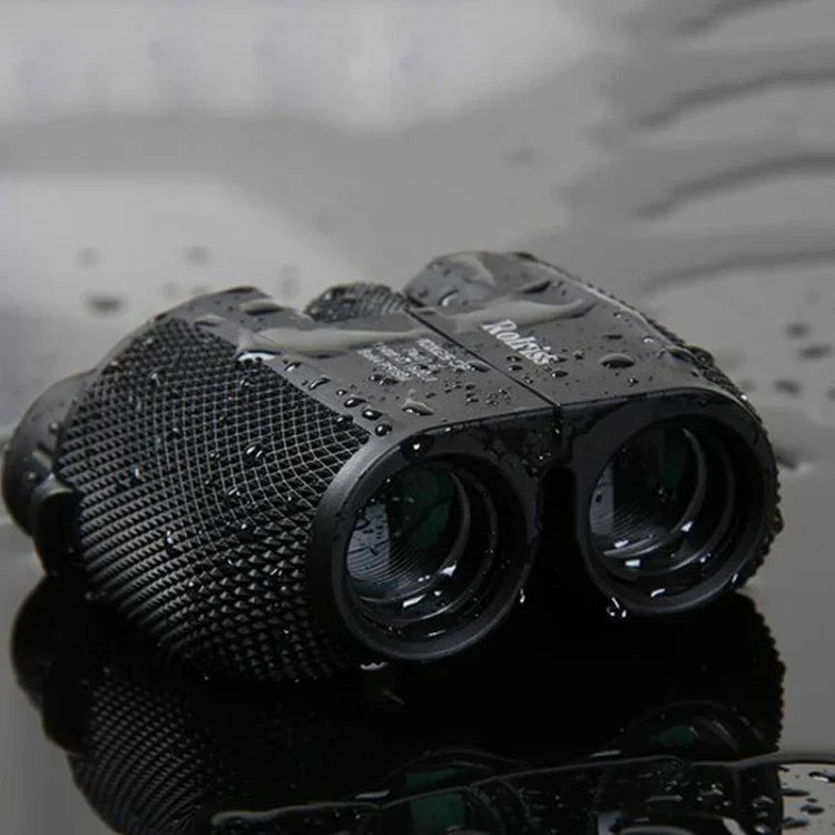 ROLISS 10x25 Outdoor Sport Tragbares wasserdichtes Taschenfernglas Hochleistungs-Teleskop, 10x25