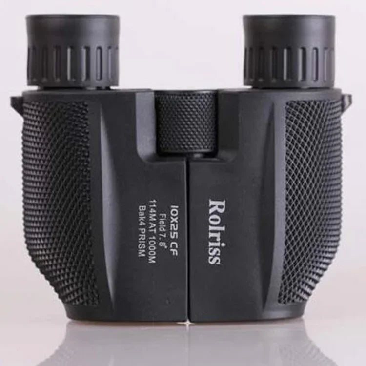 ROLISS 10x25 Outdoor Sport Tragbares wasserdichtes Taschenfernglas Hochleistungs-Teleskop, 10x25