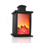 Outdoor LED Tischlampen Künstlicher Kamin Kerzenhalter Holzkohleflamme Retro Dekoration