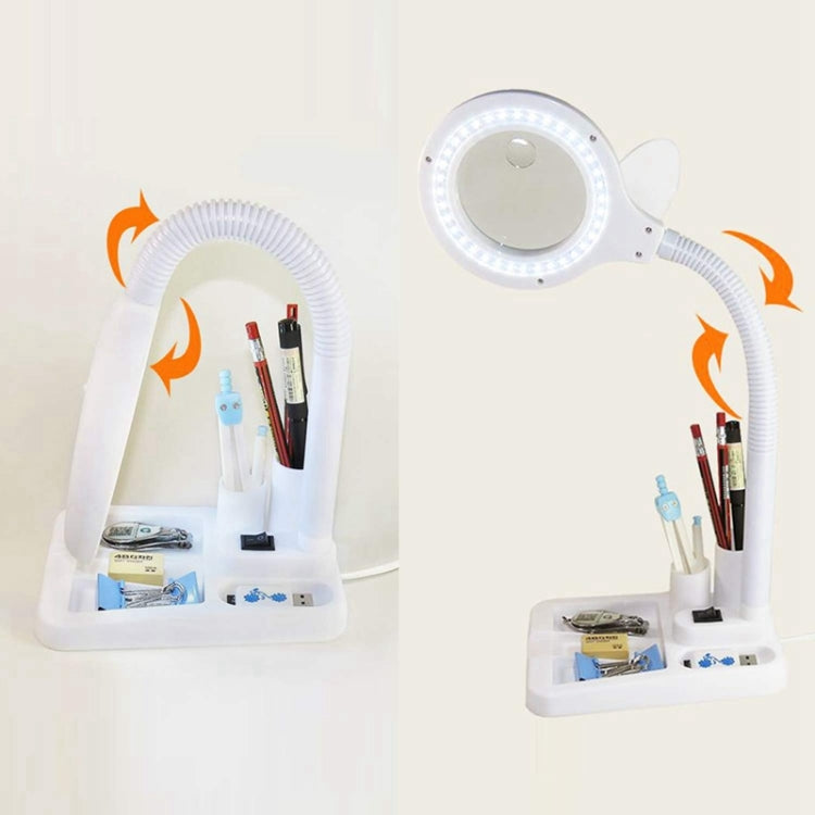 Weiße LED Schreibtischlampe Desktop Lupe Arbeitslampe, US-Stecker, EU-Stecker, GB-Stecker
