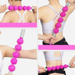 5-Ball Muskelmassage Entspannungs-Igelball Yoga-Stick Roller-Stick