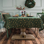Tischdecke Weihnachten Leinen Baumwolle rechteckig, bronziert, für Esstisch, 100x140cm, 140x140cm, 140x160cm, 140x180cm, 140x200cm, 140x220cm, 140x240cm, 140x260cm, 140x300cm, 90x90cm