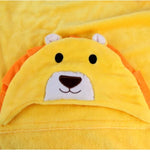 Baby Animal Shape Hooded Cape Bath Towel, 100×75cm