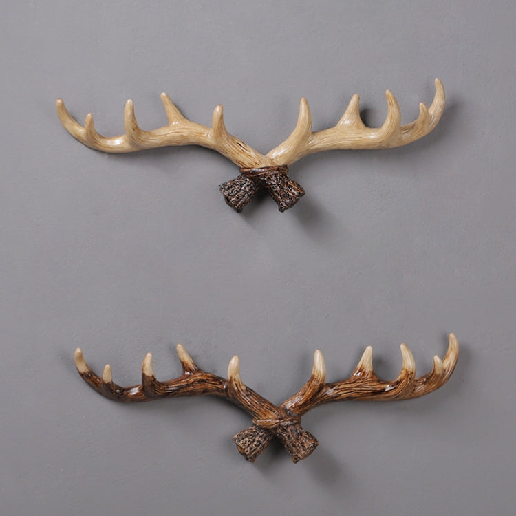 Wanddekoration Geweih aus Harz Wandaufhänger Garderobenhaken für die Wand im Wohnzimmer/Eingangsbereich