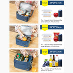 Thermische Lunchbox-Tasche, langlebig, wasserdicht, Büro-Kühltasche mit Gurt, S, M, L