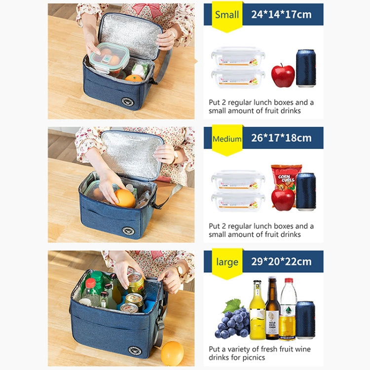 Thermische Lunchbox-Tasche, langlebig, wasserdicht, Büro-Kühltasche mit Gurt, S, M, L