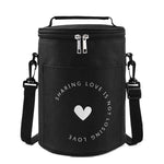 Runde Lunchtasche, isolierte Lunchbox, faltbare und tragbare Lunchtasche, L, M